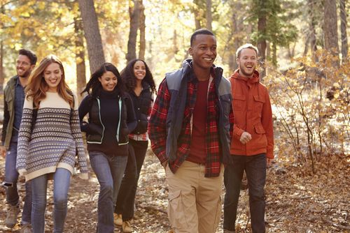 people hiking