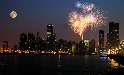 fireworks at Navy Pier