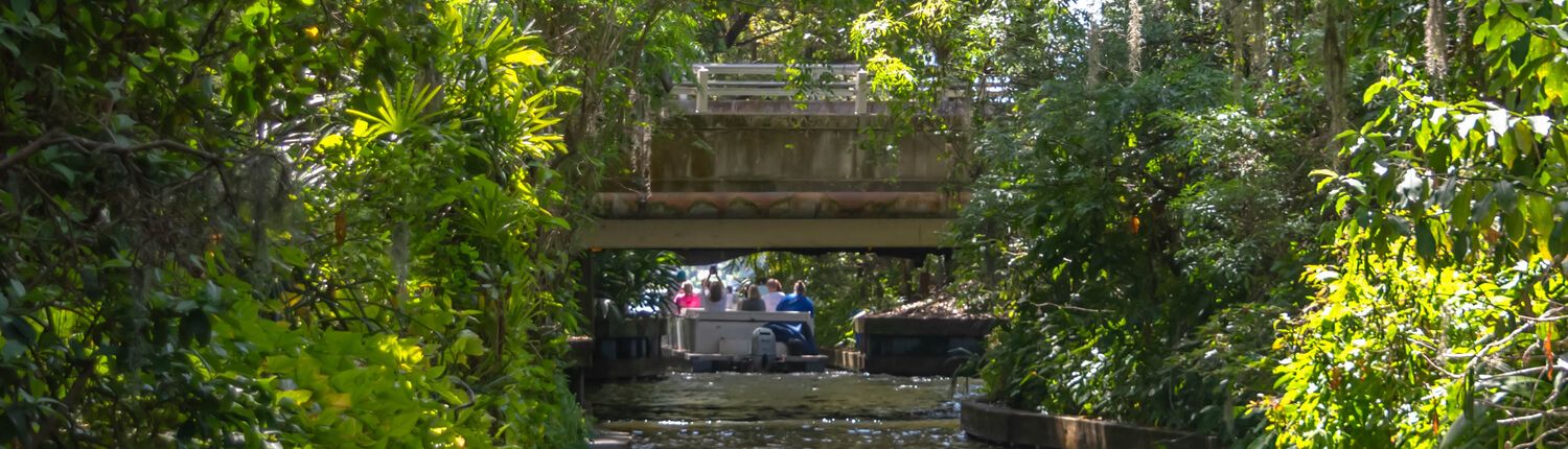 people on a scenic boat tour