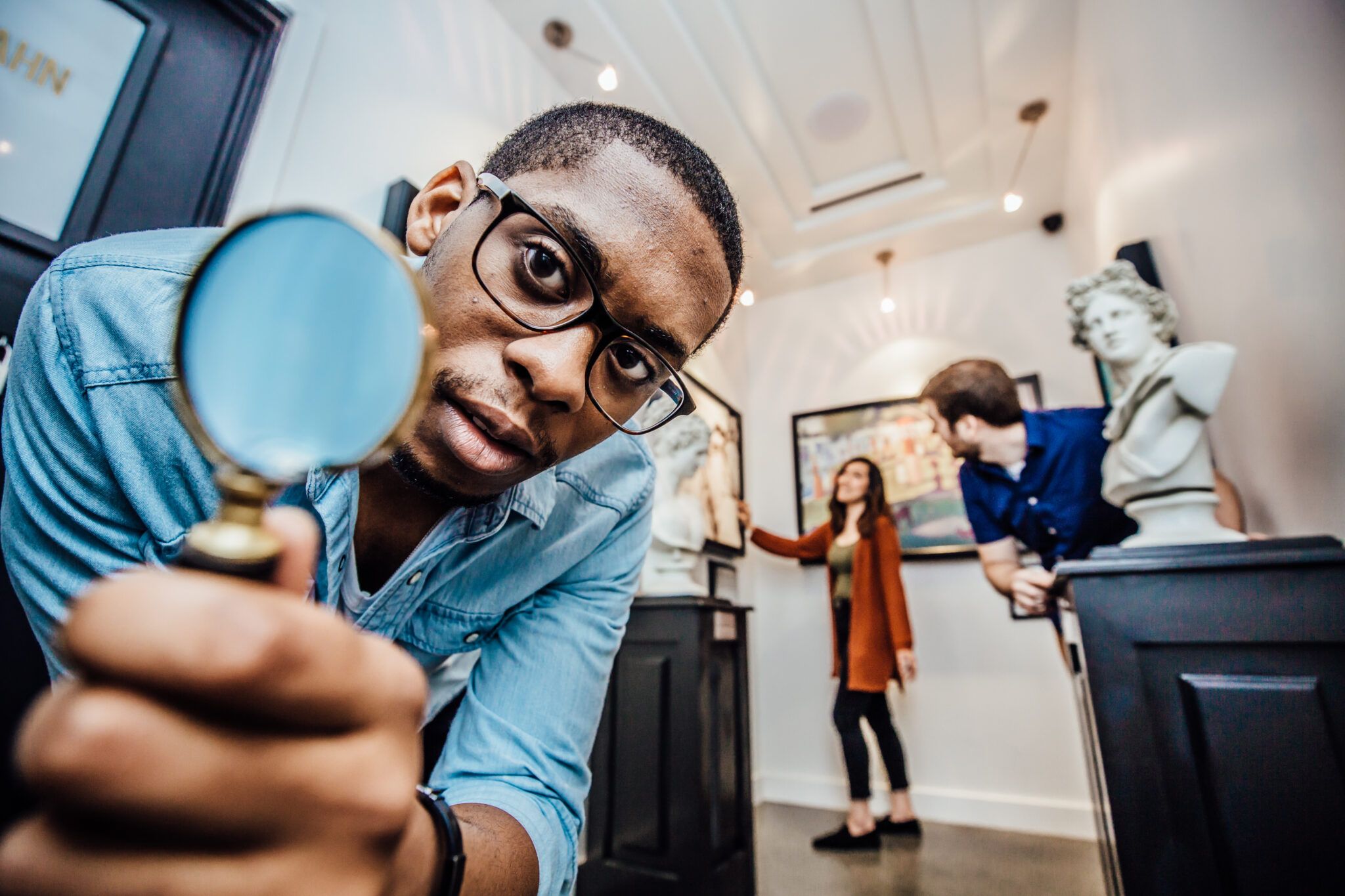 the heist escape room at The Escape Game