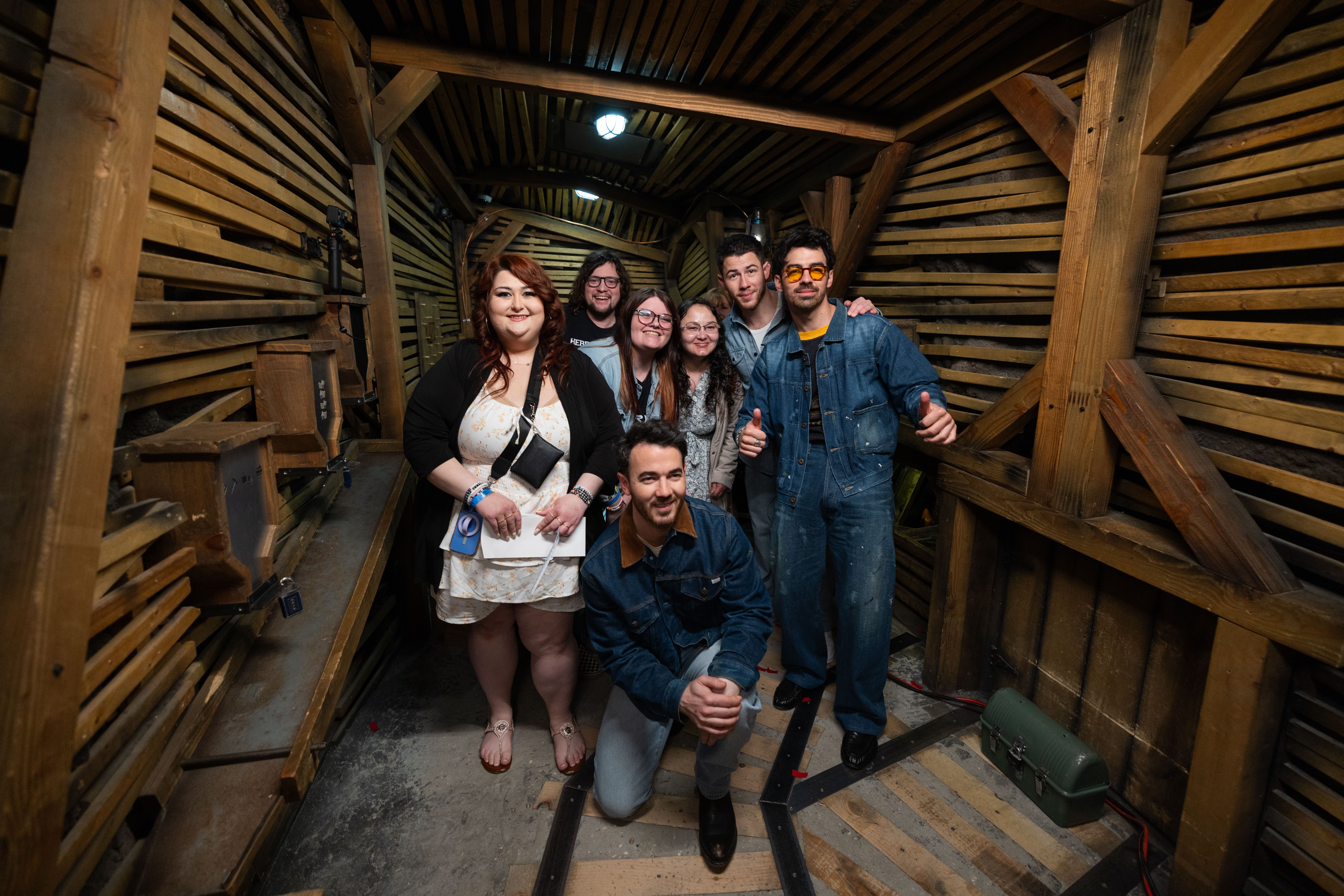 Jonas Brothers Surprise Fans inside Gold Rush at The Escape Game