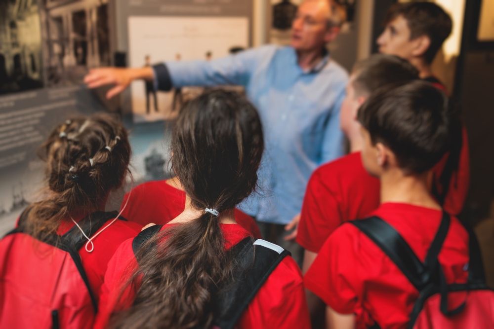 Students on a field trip