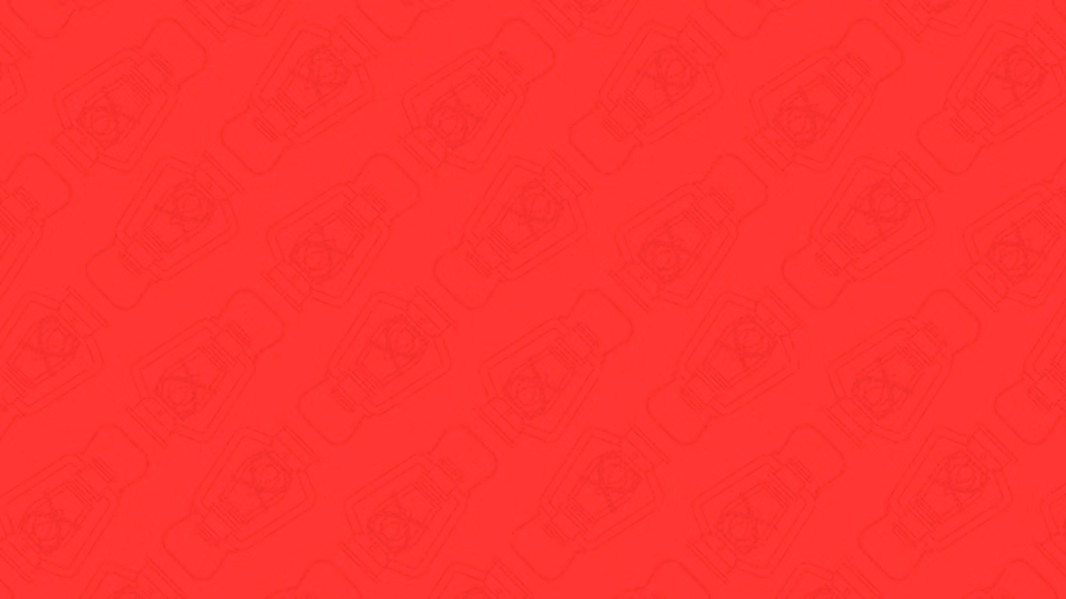 Red background featuring a repeated pattern of outline drawings of a classic lantern.