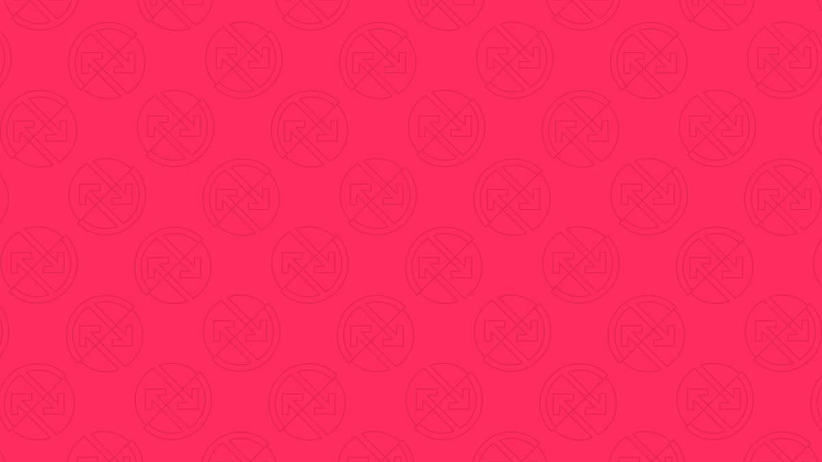 Repeating pattern of light icons on a vibrant pink background, featuring arrows in circular designs.