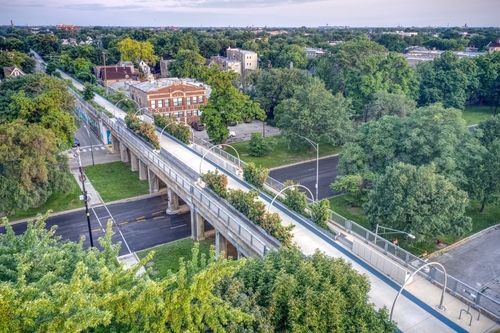 The 606 walkway in Chicago