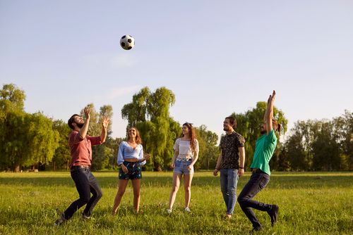 people playing volleyball