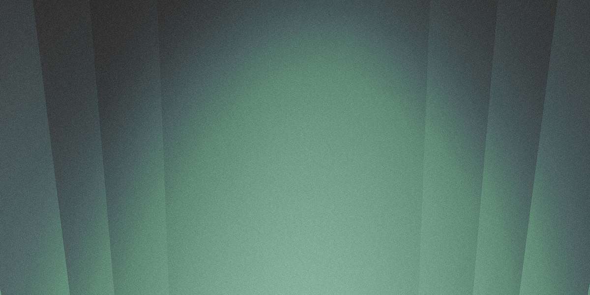 Abstract geometric design with layers of varying shades of green and gray, creating a soft gradient effect.