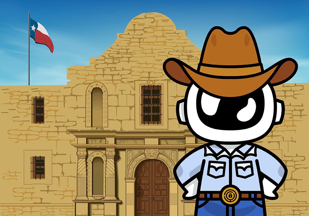 Cosmo had a good time at the Alamo, but a better time at the Escape Game San Antonio