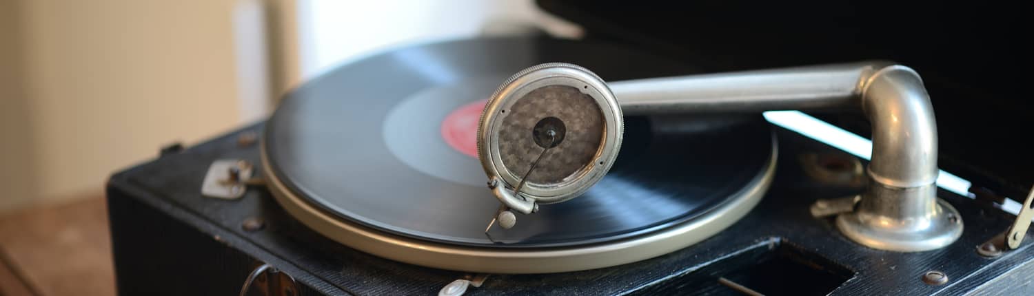 old record player