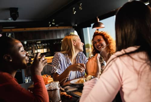 women having brunch
