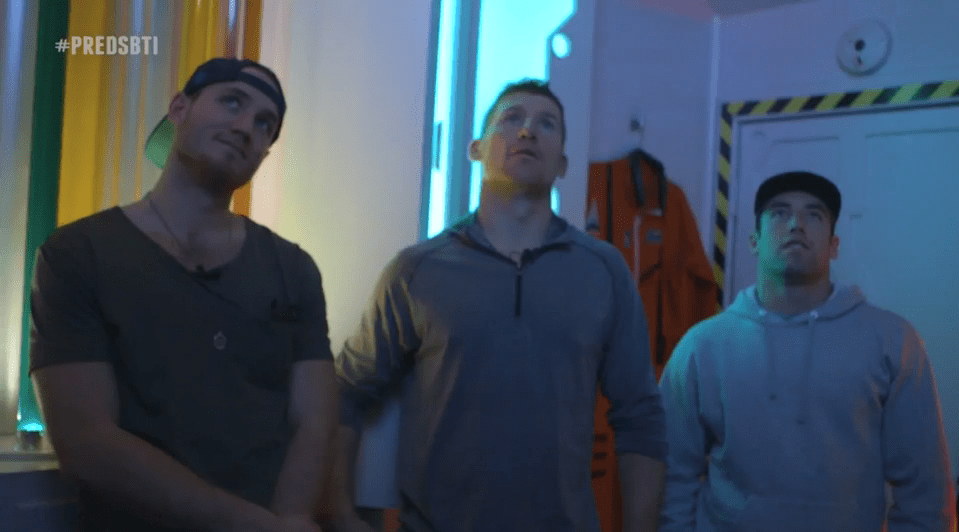 Nashville Predators Play The Mission: Mars Escape Room