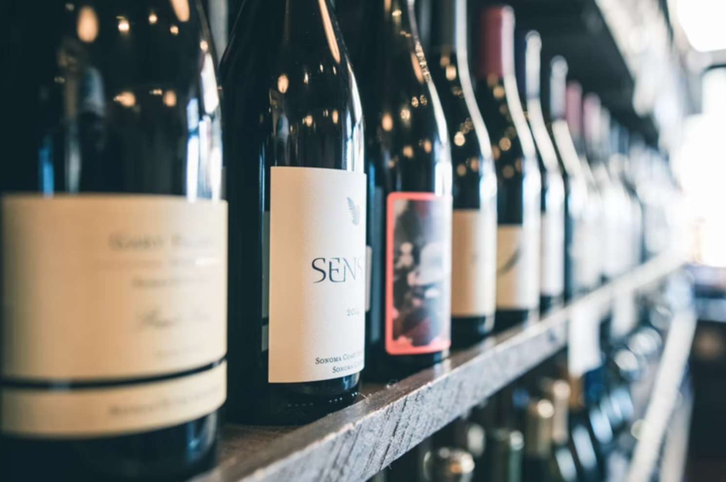 wine bottles