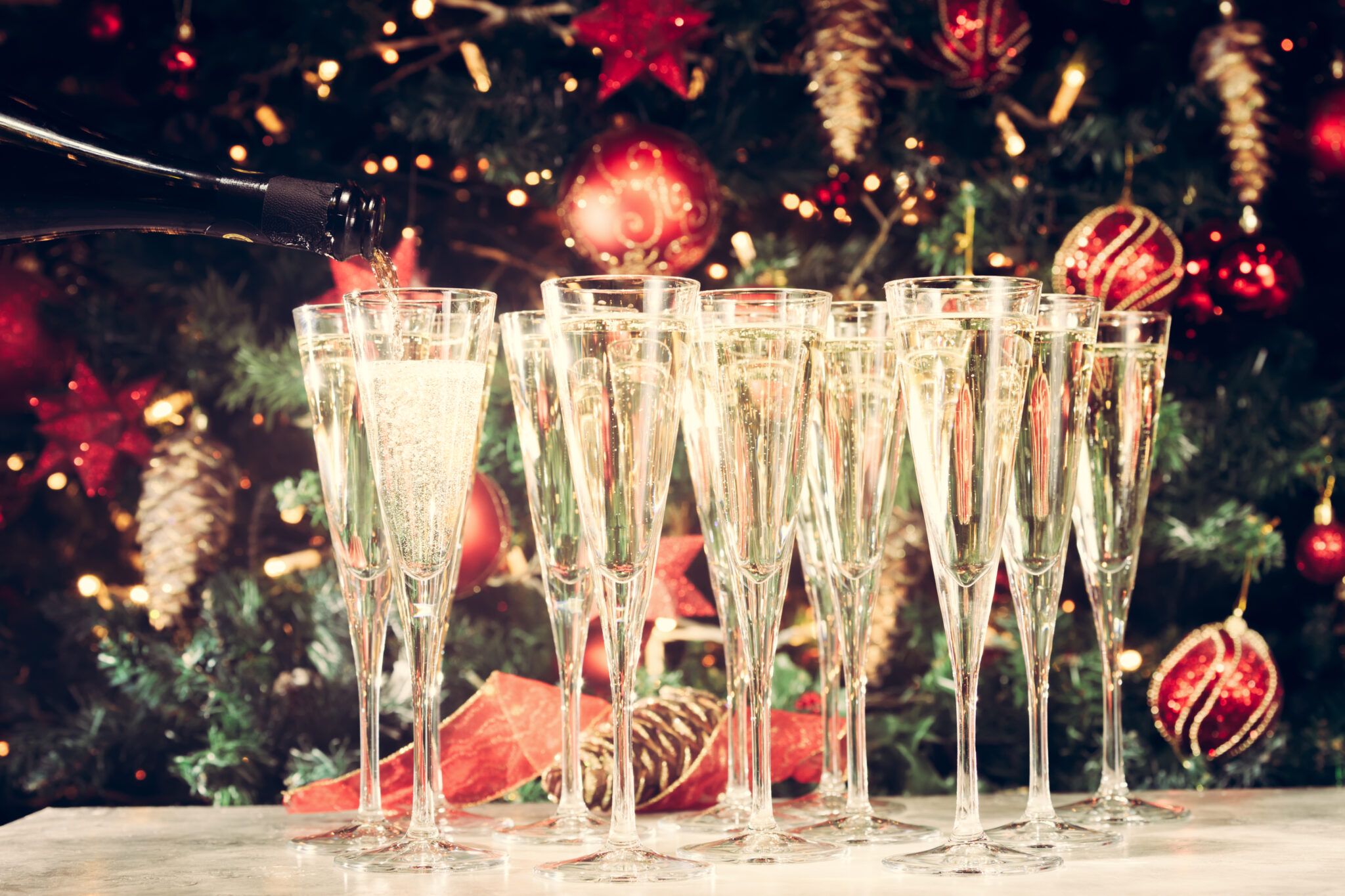 Champagne at Christmas