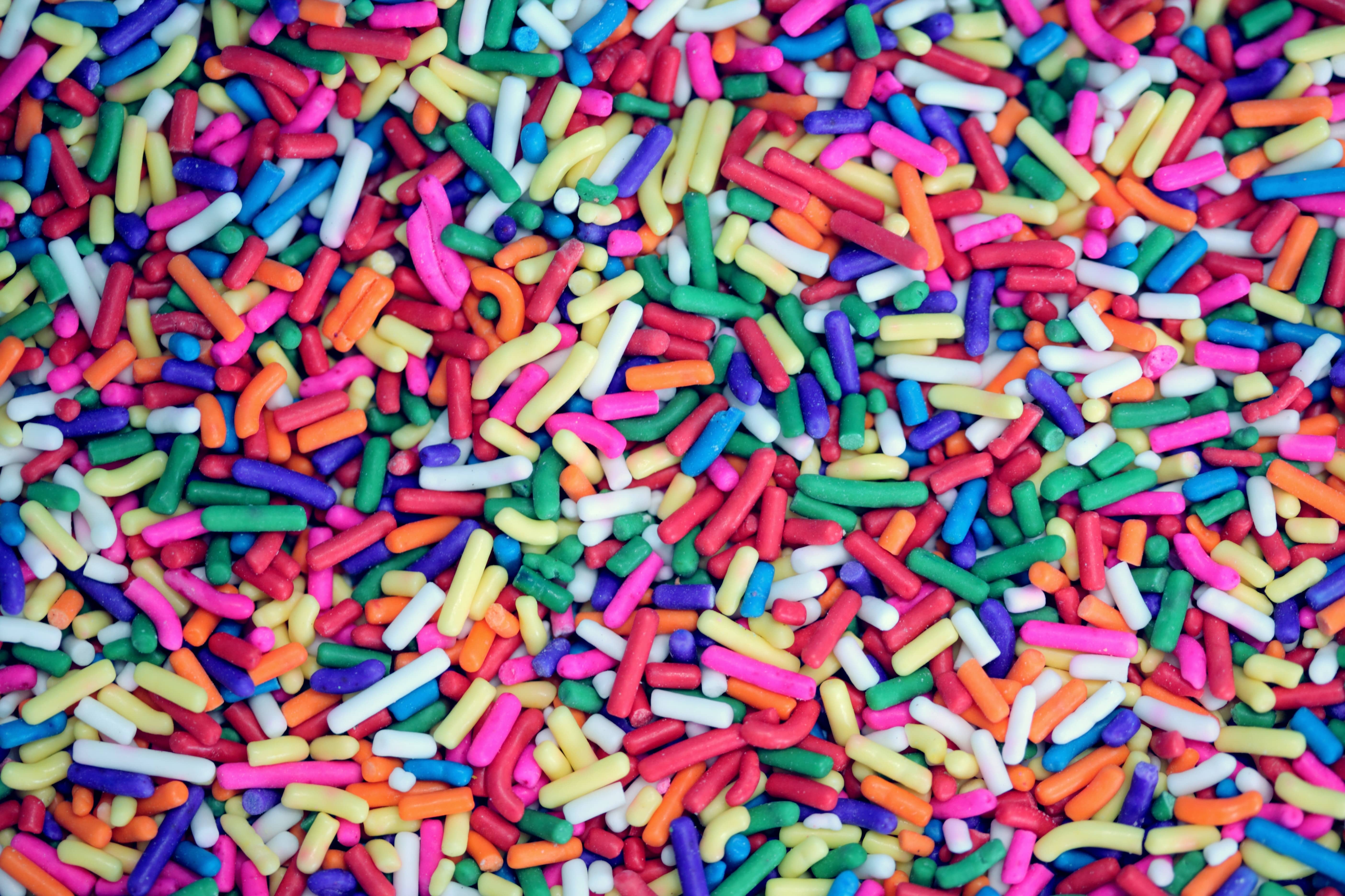 colored sprinkles