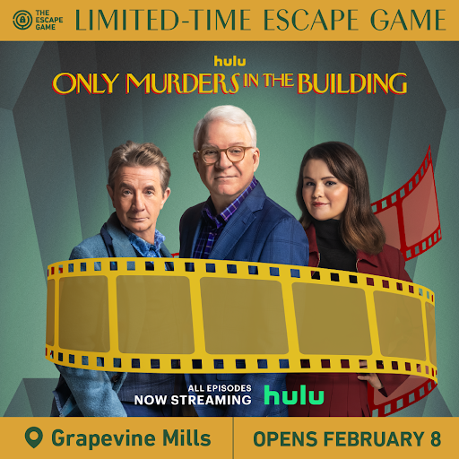 Poster for the 'Only Murders' Escape Room in Grapevine Mills