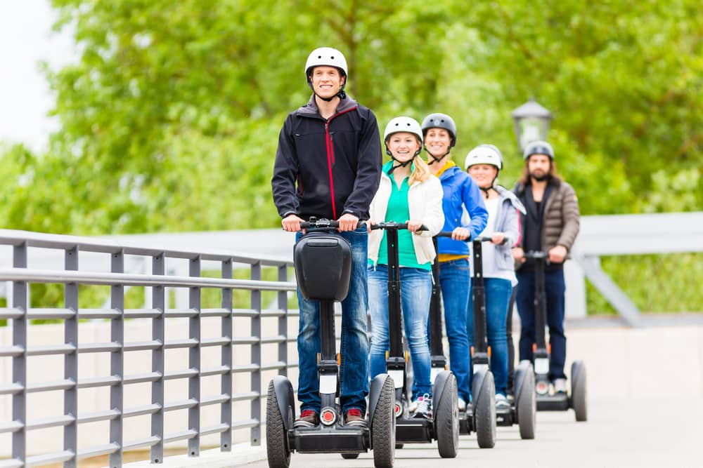 People on Segways