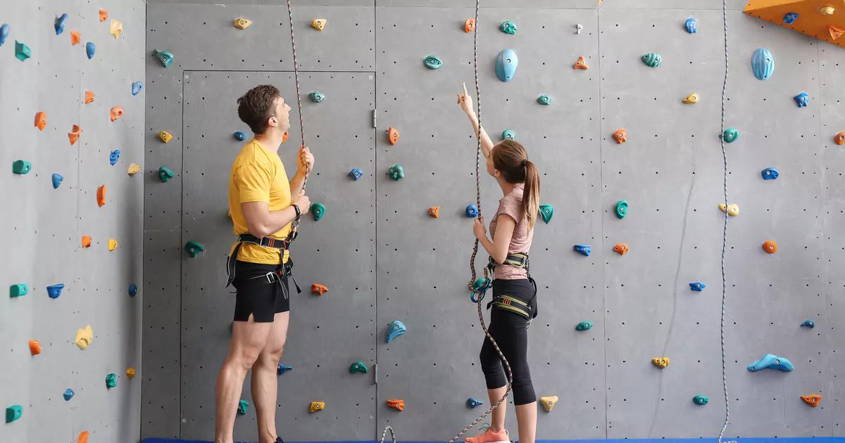 indoor rock climbing