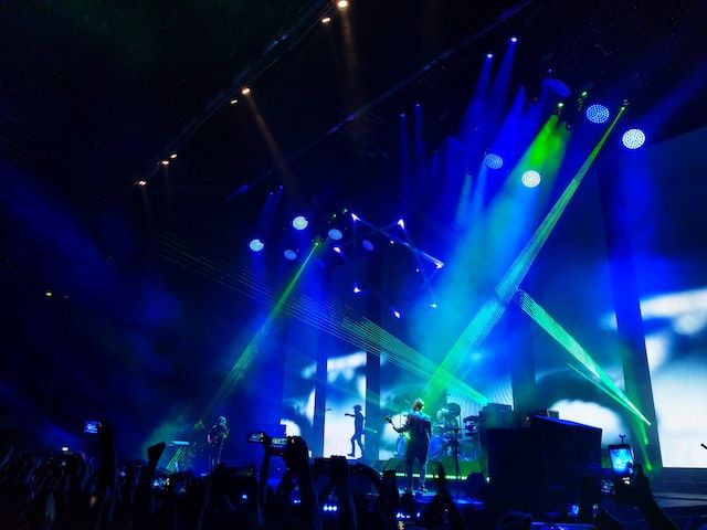 a band on stage