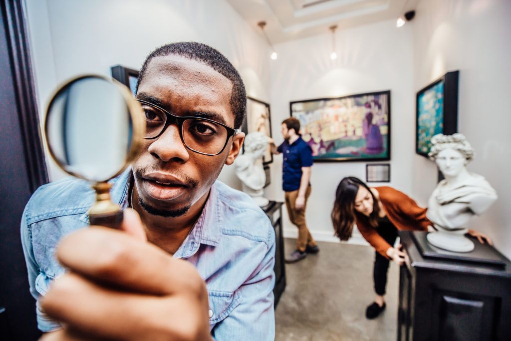 heist escape room at the escape game