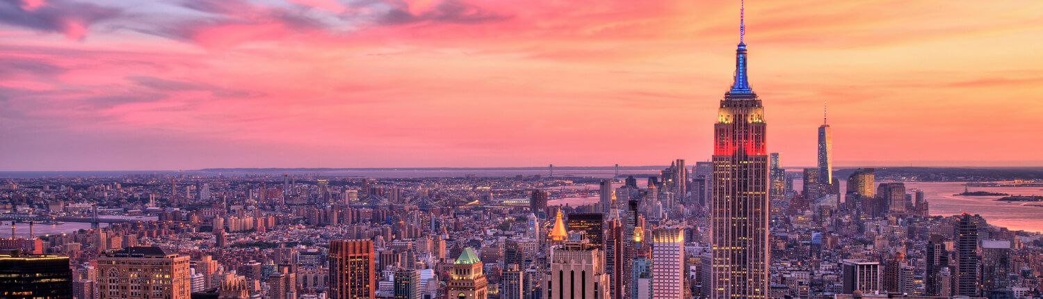 new york city skyline with empire state building