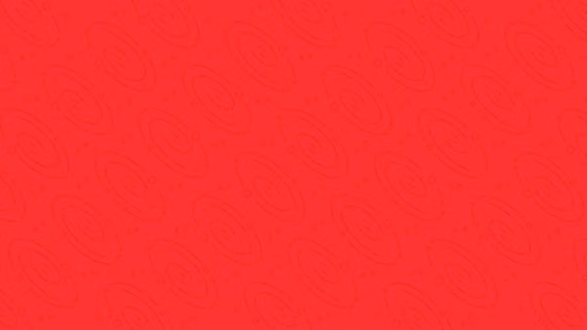 Red background with a repeating pattern of swirling galaxies and stars in a lighter shade of red.