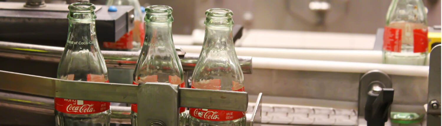 coca cola bottling line