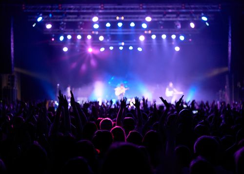 small rock concert