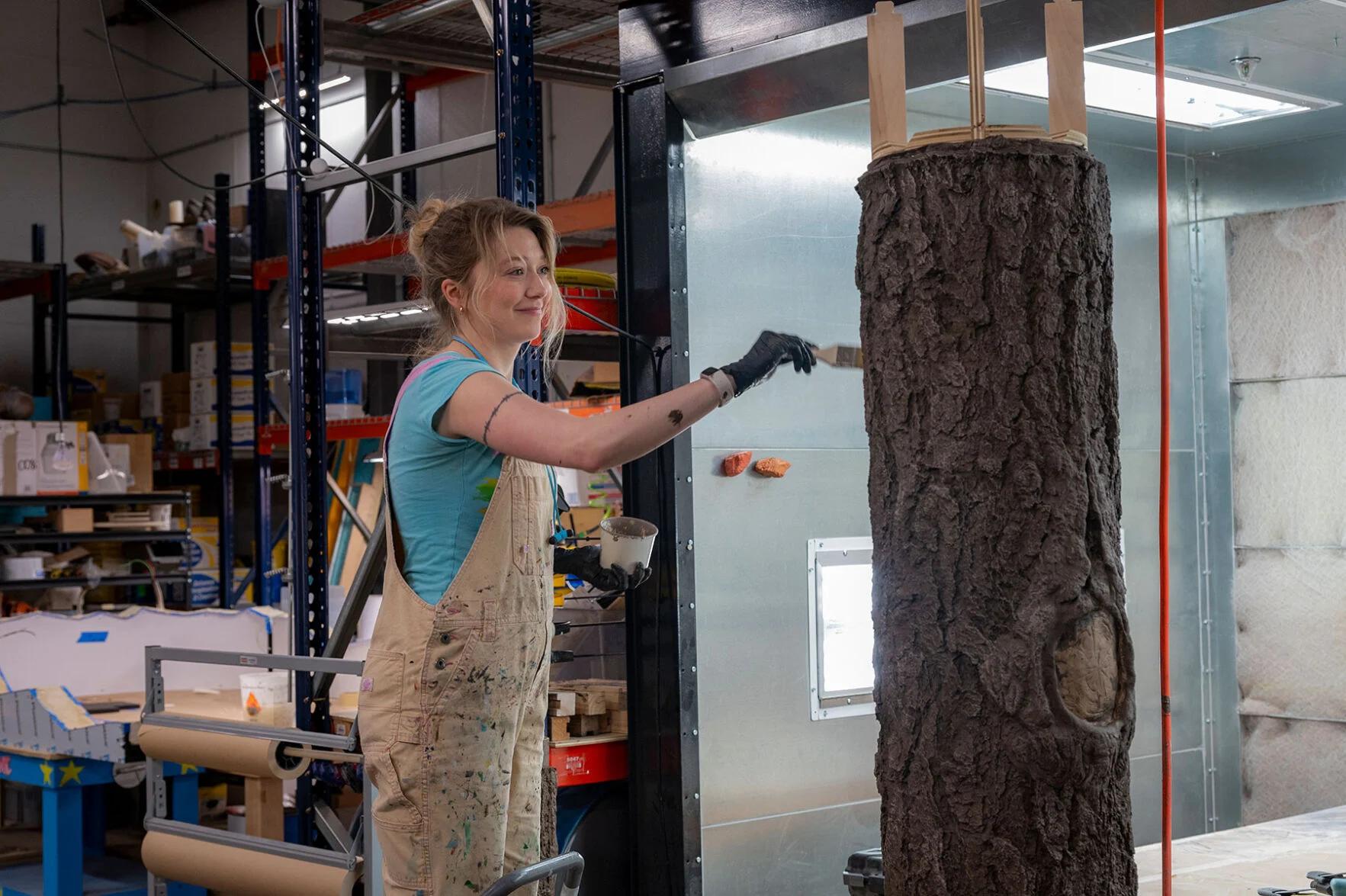 Creating a tree set piece for an escape room