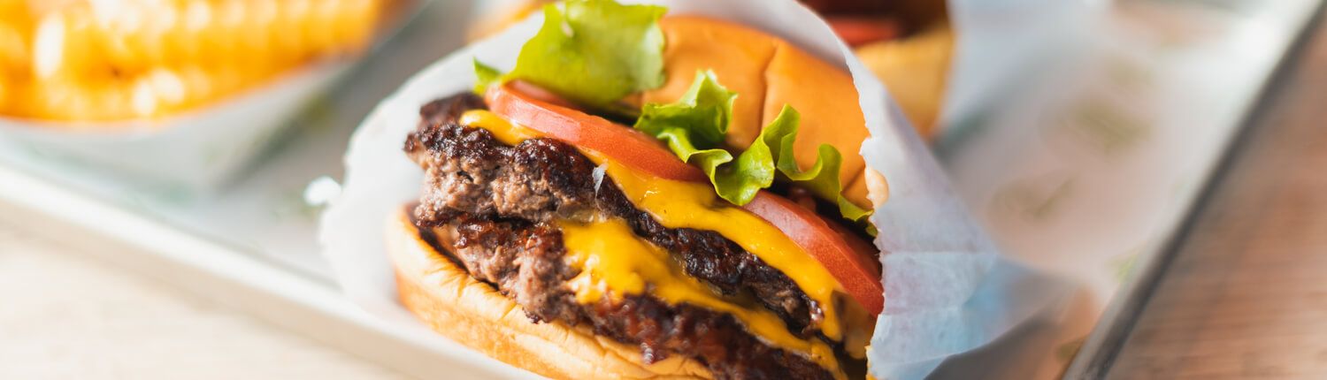 shake shack burger and fries